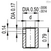 Elesa Digital position indicators, DD51-FN-001.0-S-C3 F1/2"-SST DD51 (inch sizes)